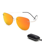 With case Polarized Titanium Sunglasses Polaroid