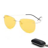 With case Polarized Titanium Sunglasses Polaroid