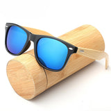 Brand Design Wood Men Bamboo Sunglasses