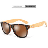 Brand Design Wood Men Bamboo Sunglasses