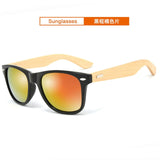 Brand Design Wood Men Bamboo Sunglasses