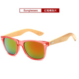 Brand Design Wood Men Bamboo Sunglasses