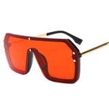 New Large Frame Conjoined Sunglasses Women
