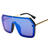 New Large Frame Conjoined Sunglasses Women