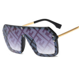 New Large Frame Conjoined Sunglasses Women